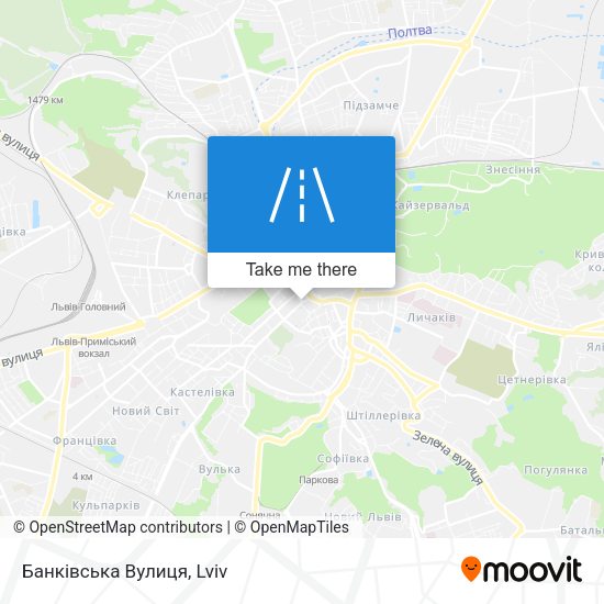 Карта Банківська Вулиця
