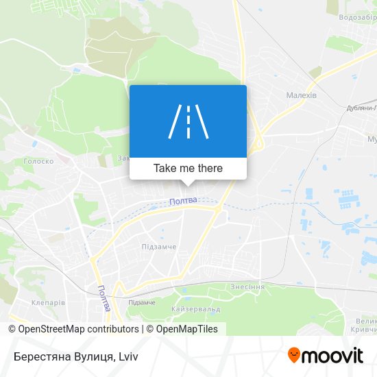 Берестяна Вулиця map