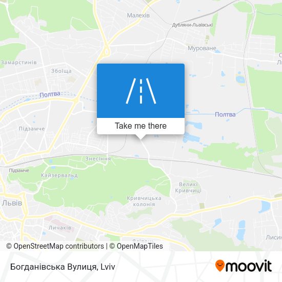 Богданівська Вулиця map