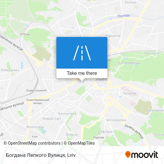 Богдана Лепкого Вулиця map