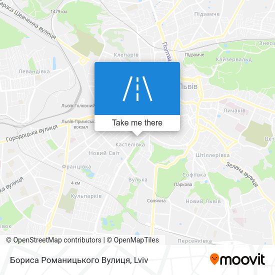 Бориса Романицького Вулиця map