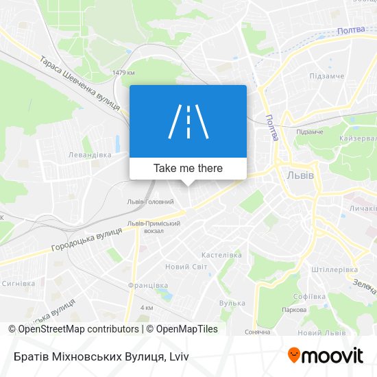 Братів Міхновських Вулиця map