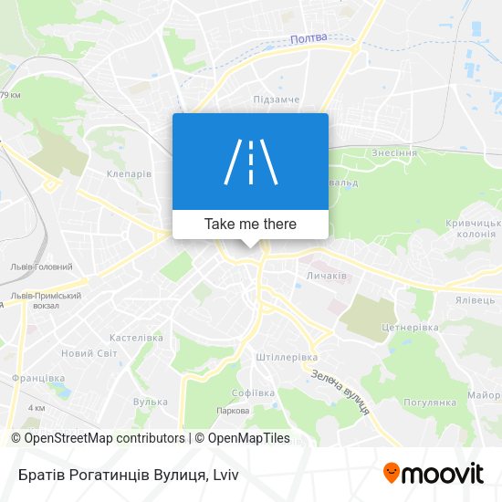 Братів Рогатинців Вулиця map
