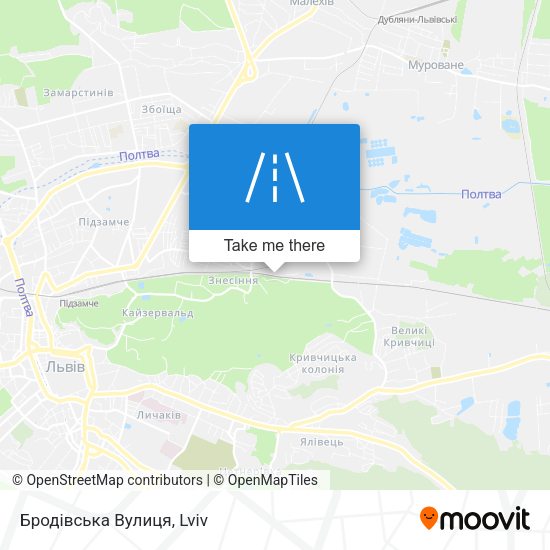 Бродівська Вулиця map