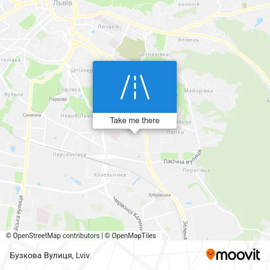 Карта Бузкова Вулиця