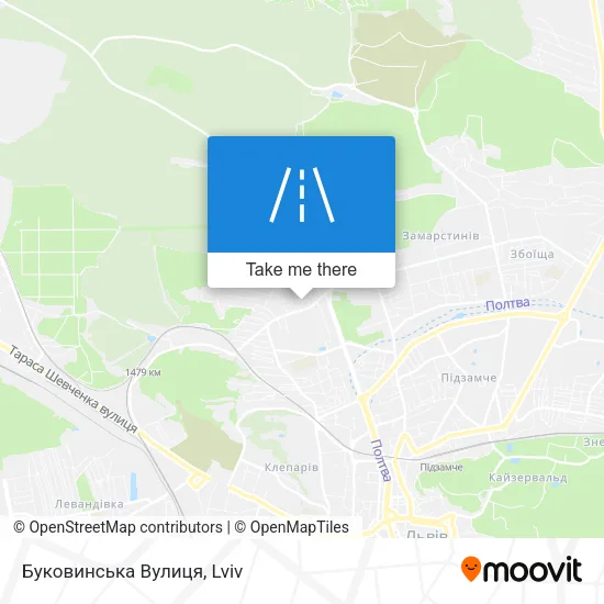 Карта Буковинська Вулиця
