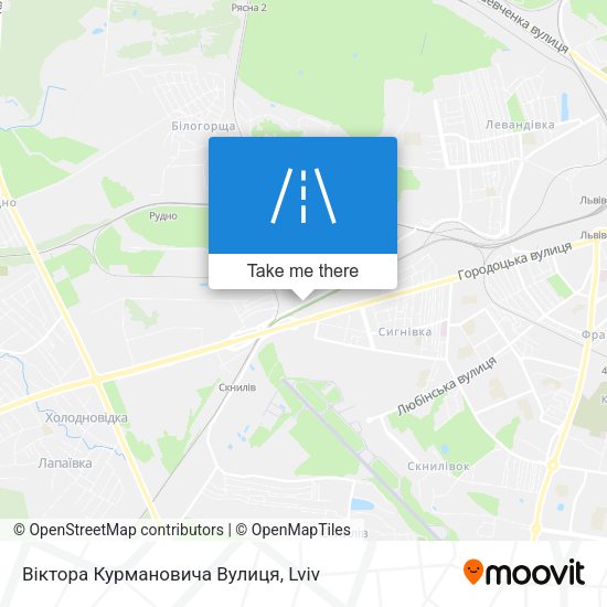 Віктора Курмановича Вулиця map