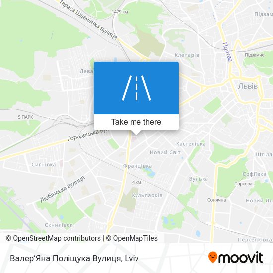 Валер’Яна Поліщука Вулиця map