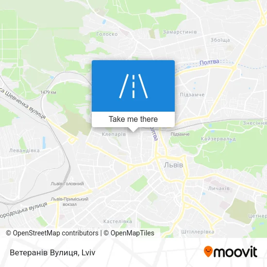 Карта Ветеранів Вулиця