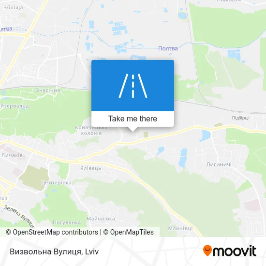 Карта Визвольна Вулиця