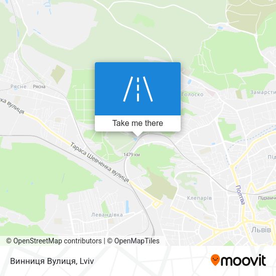 Винниця Вулиця map