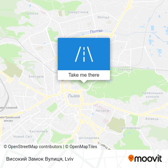 Високий Замок Вулиця map