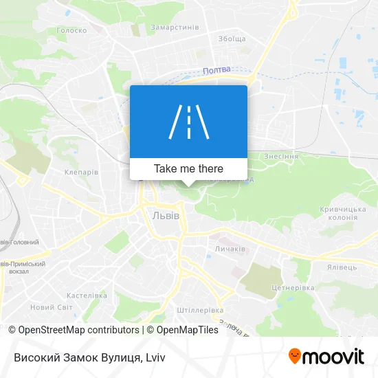 Карта Високий Замок Вулиця