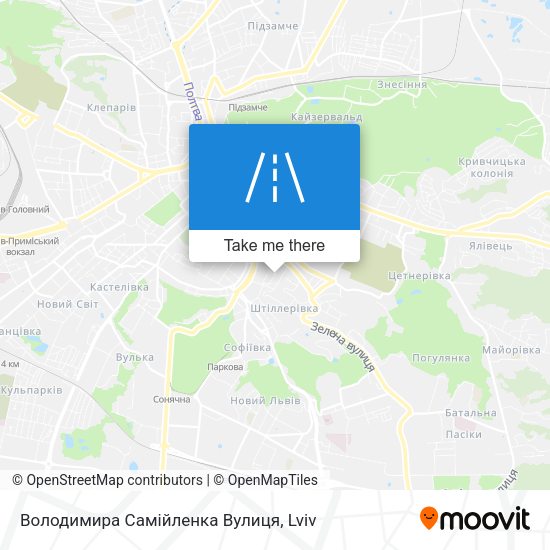 Володимира Самійленка Вулиця map