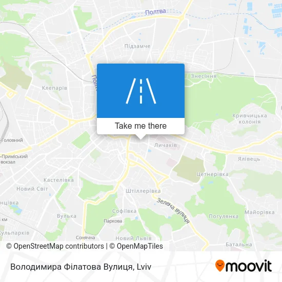 Володимира Філатова Вулиця map