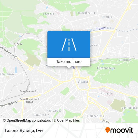 Газова Вулиця map