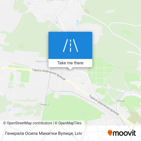Генерала Осипа Микитки Вулиця map