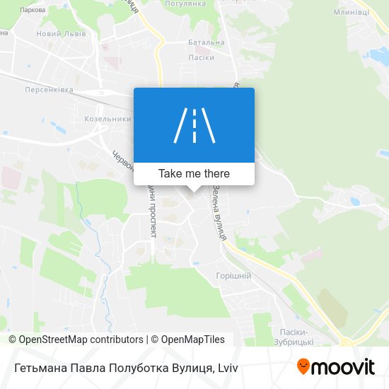 Гетьмана Павла Полуботка Вулиця map