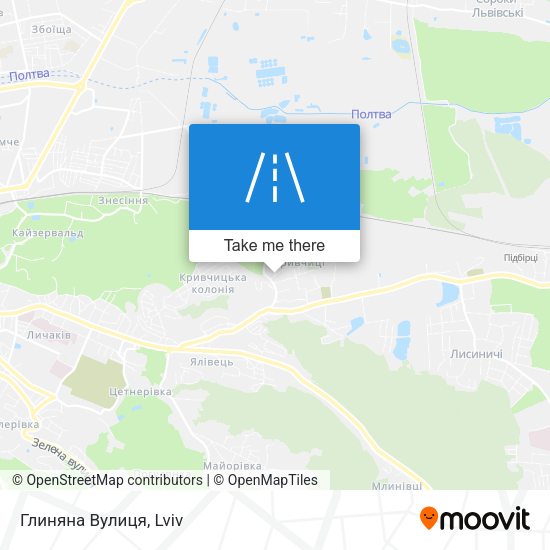 Глиняна Вулиця map
