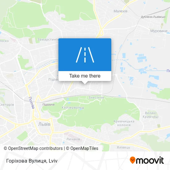 Горіхова Вулиця map