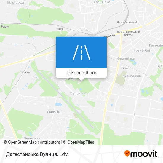 Карта Дагестанська Вулиця
