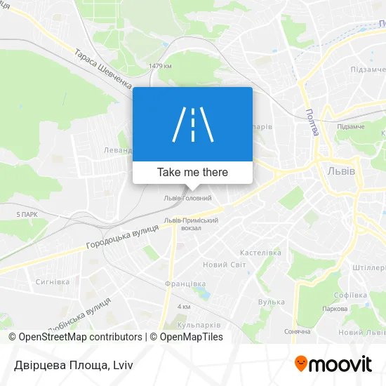 Карта Двірцева Площа