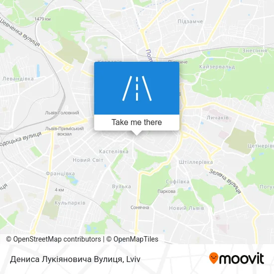 Карта Дениса Лукіяновича Вулиця