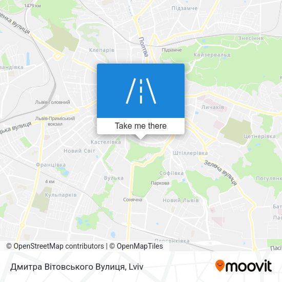 Карта Дмитра Вітовського Вулиця