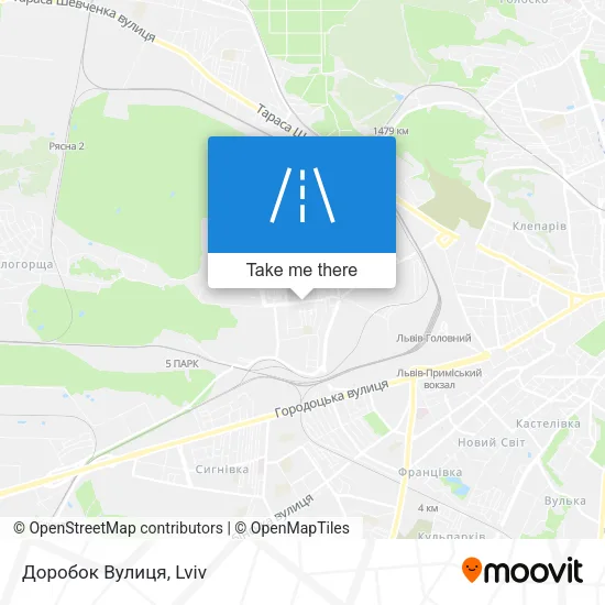 Карта Доробок Вулиця