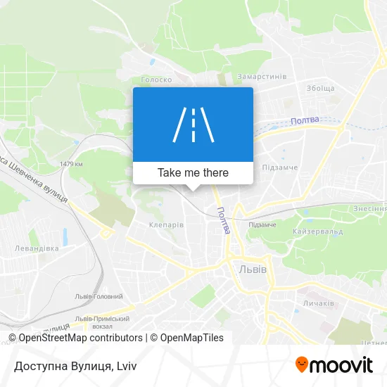Карта Доступна Вулиця