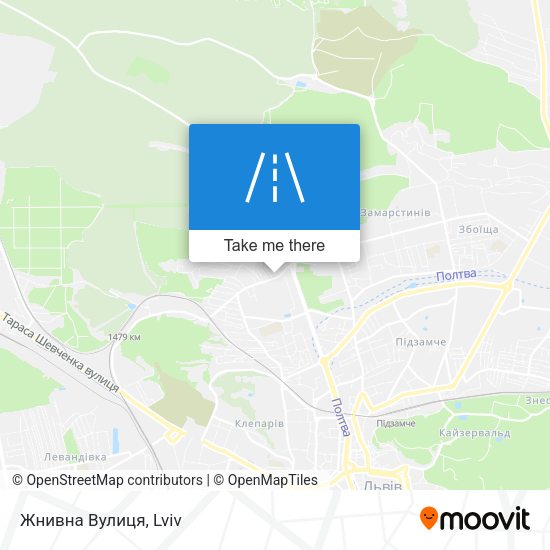 Жнивна Вулиця map