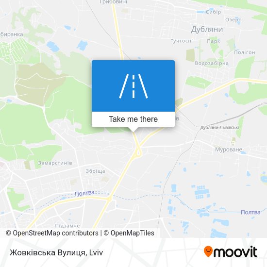 Жовківська Вулиця map