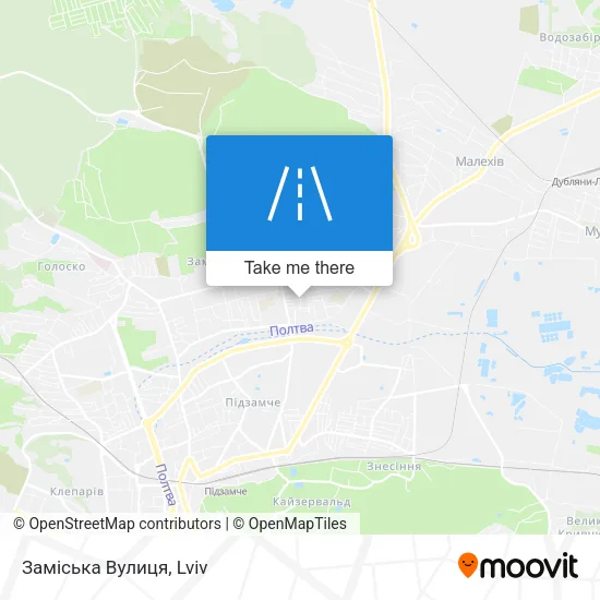 Карта Заміська Вулиця
