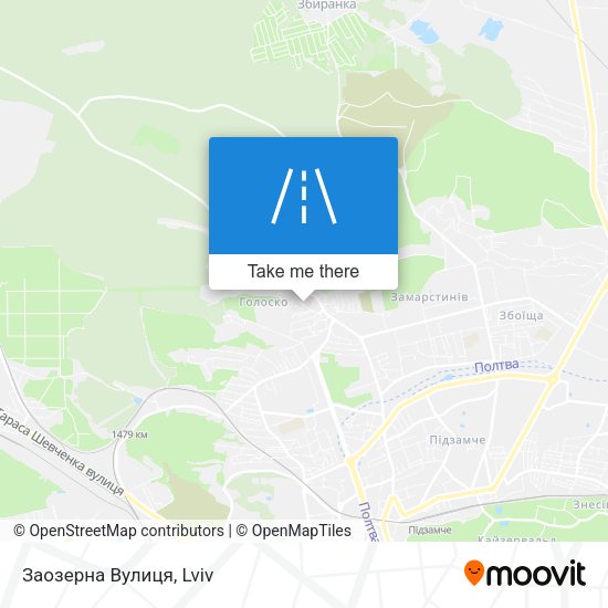 Заозерна Вулиця map