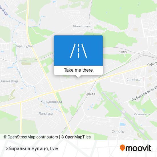 Збиральна Вулиця map