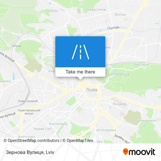Карта Зернова Вулиця