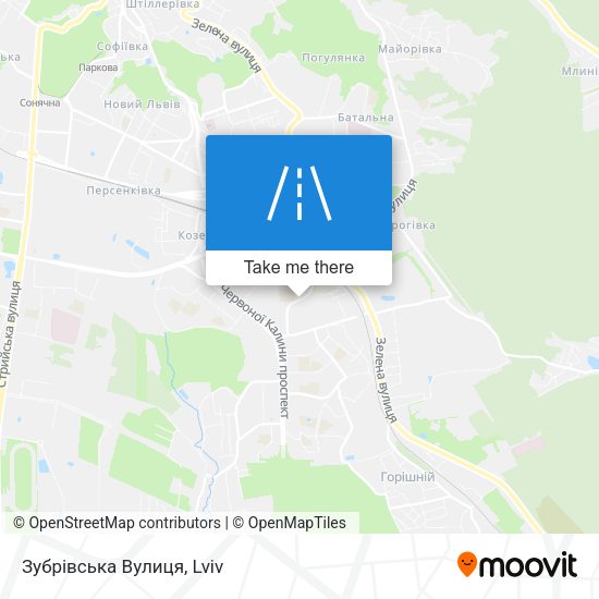Зубрівська Вулиця map