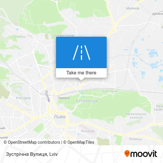 Карта Зустрічна Вулиця