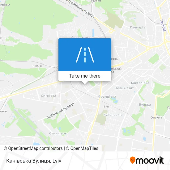 Канівська Вулиця map