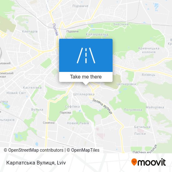 Карпатська Вулиця map