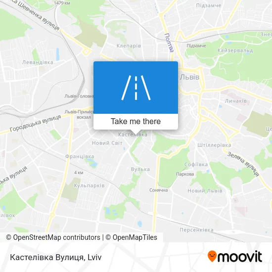Карта Кастелівка Вулиця