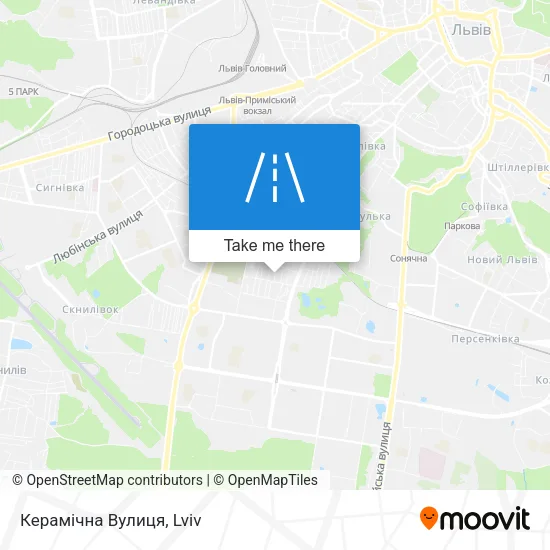 Карта Керамічна Вулиця