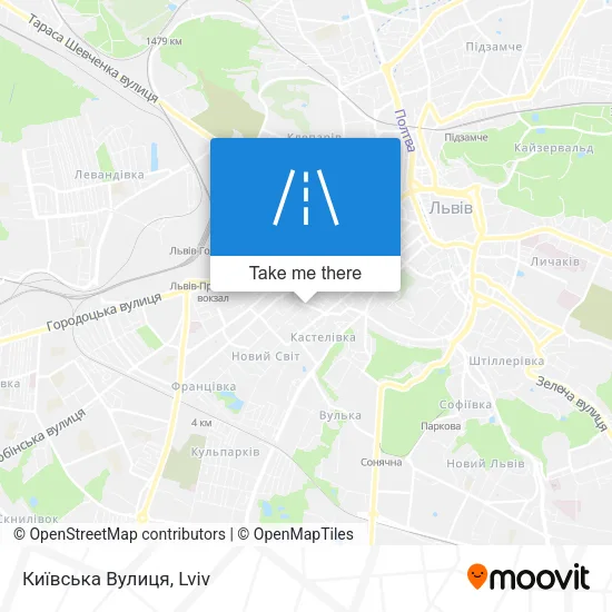 Карта Київська Вулиця