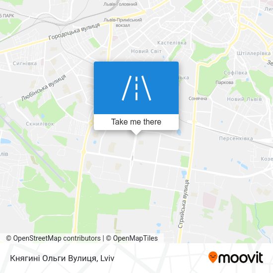 Княгині Ольги Вулиця map