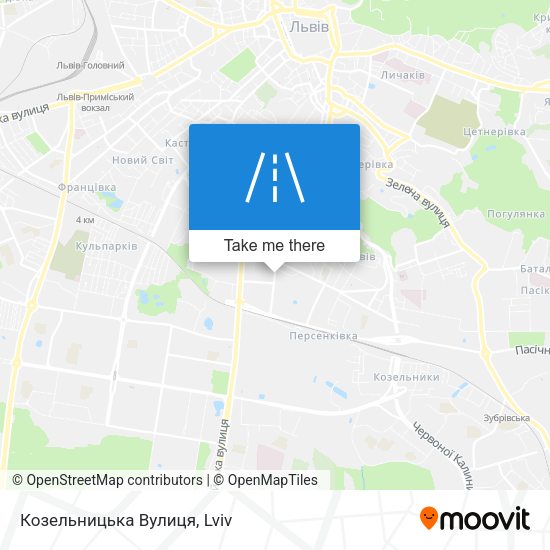 Козельницька Вулиця map