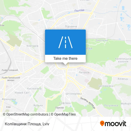 Карта Коліївщини Площа