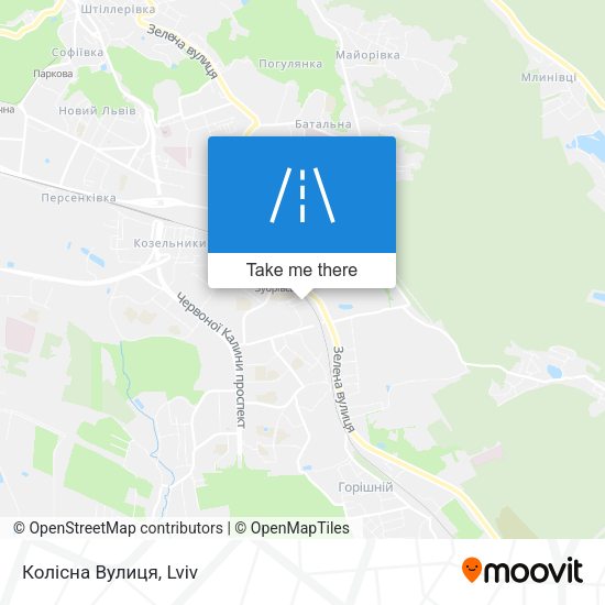 Колісна Вулиця map