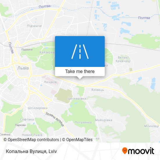 Копальна Вулиця map