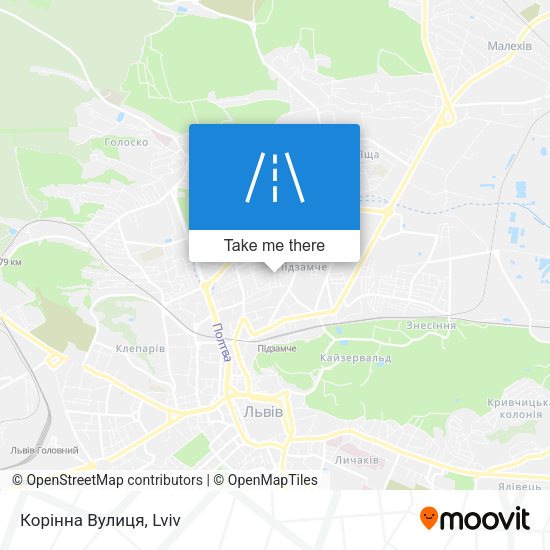 Корінна Вулиця map