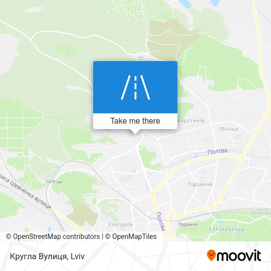 Карта Кругла Вулиця